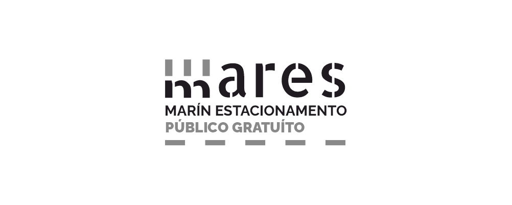 Proyecto de diseño gráfico del proyecto Mares para ordenar el espacio de aparcamiento público gratuito en Marín.